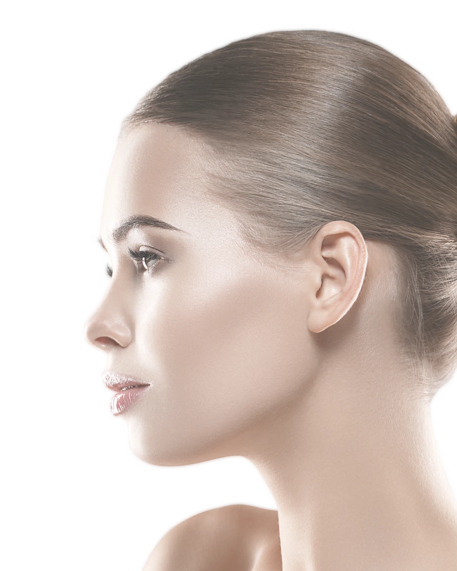 Visage de femme de profil